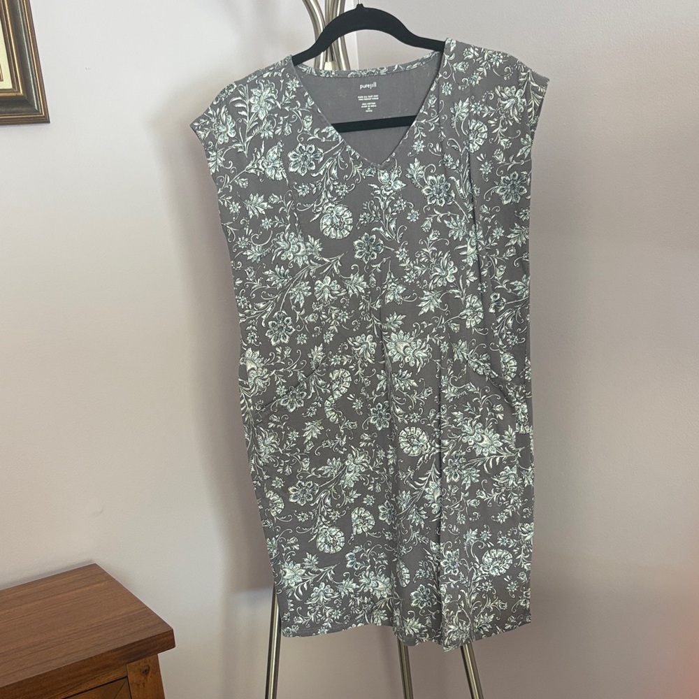 J. Jill Gray Floral Dress